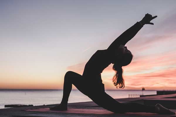 Yoga Posture Sunset Bali