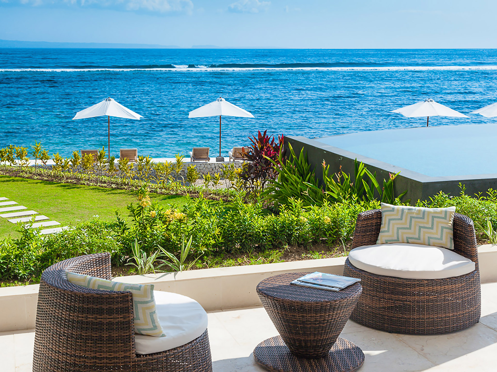 9. Villa Tirta Nila View of infinity pool and ocean deck