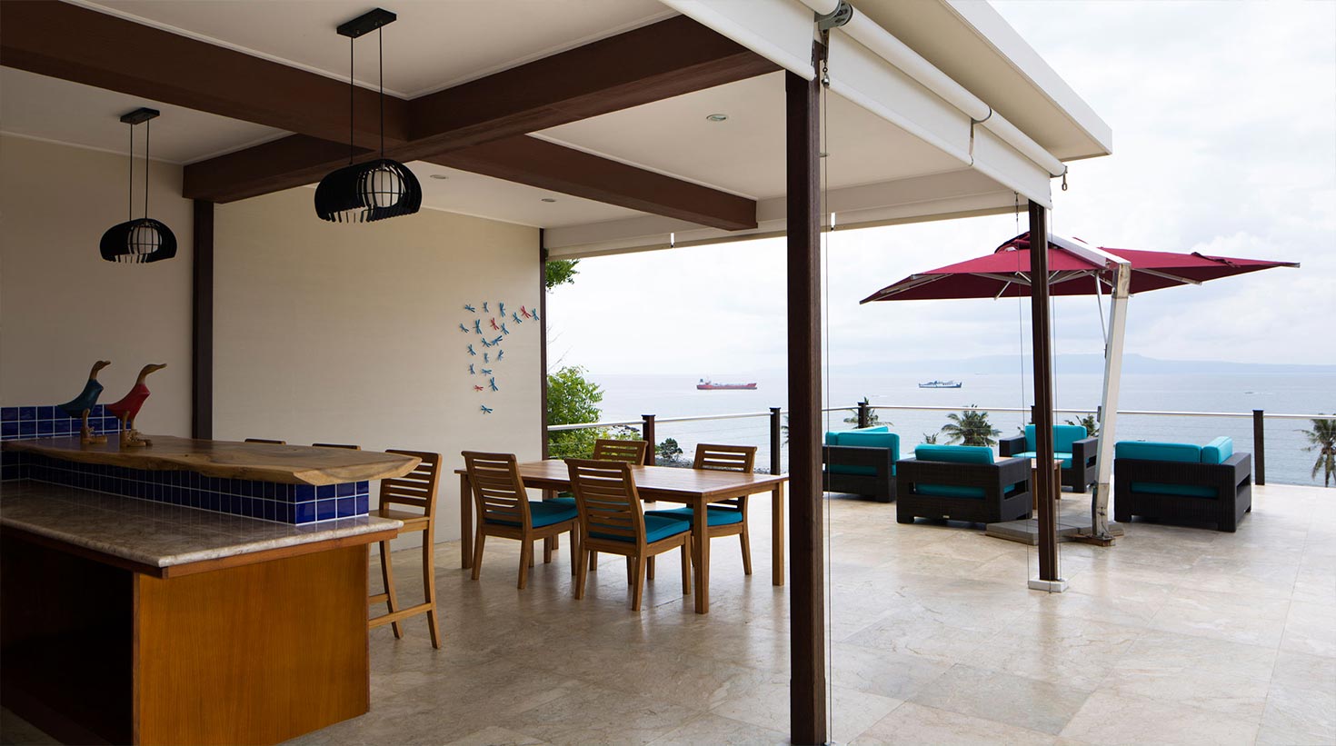 villa bali candidasa luxury with terrace