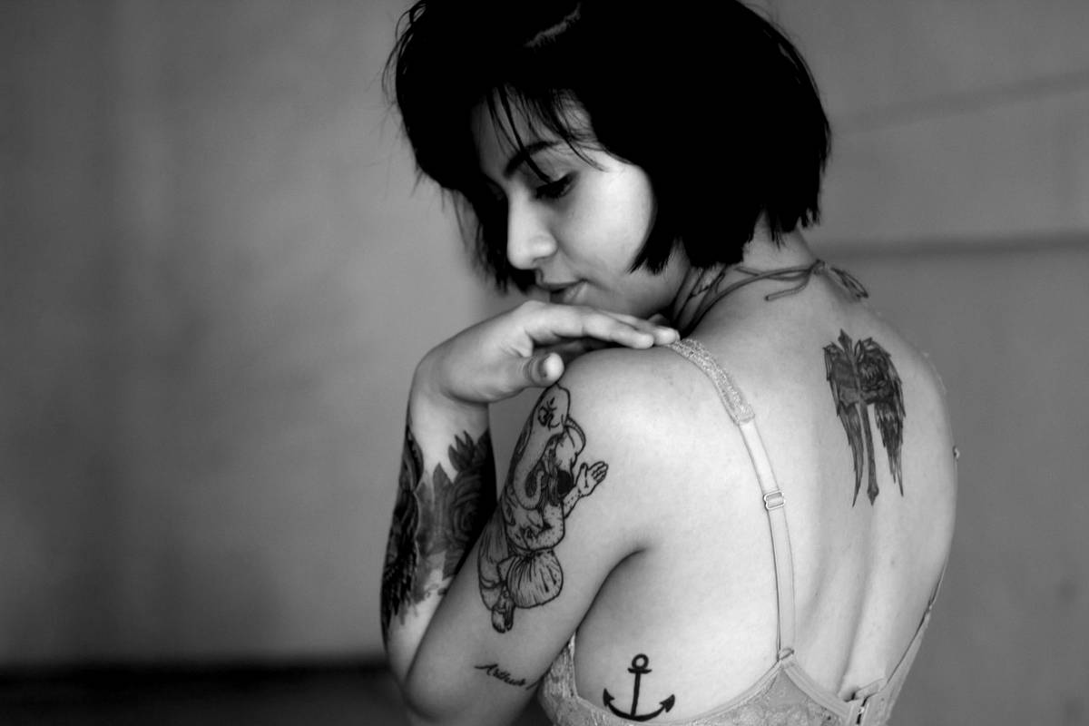 Woman with Tattoo