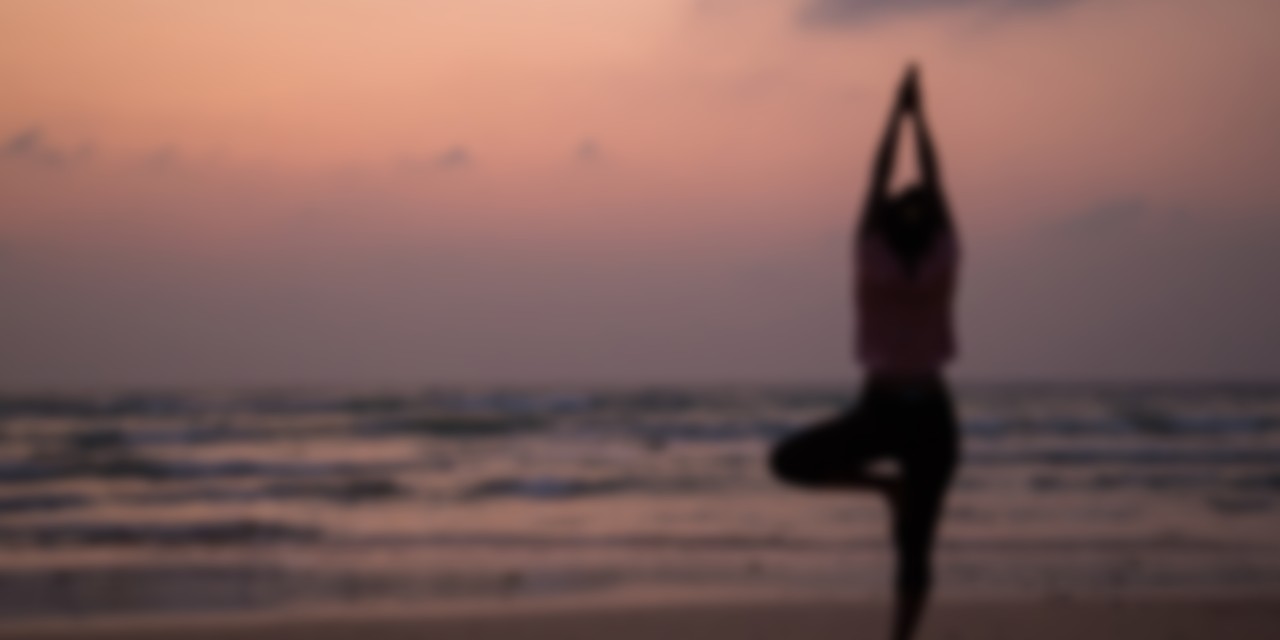 Yoga at the beach