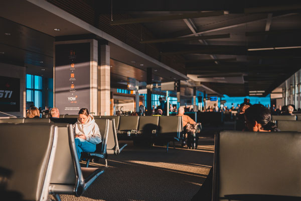 Sunset at Bali Airport