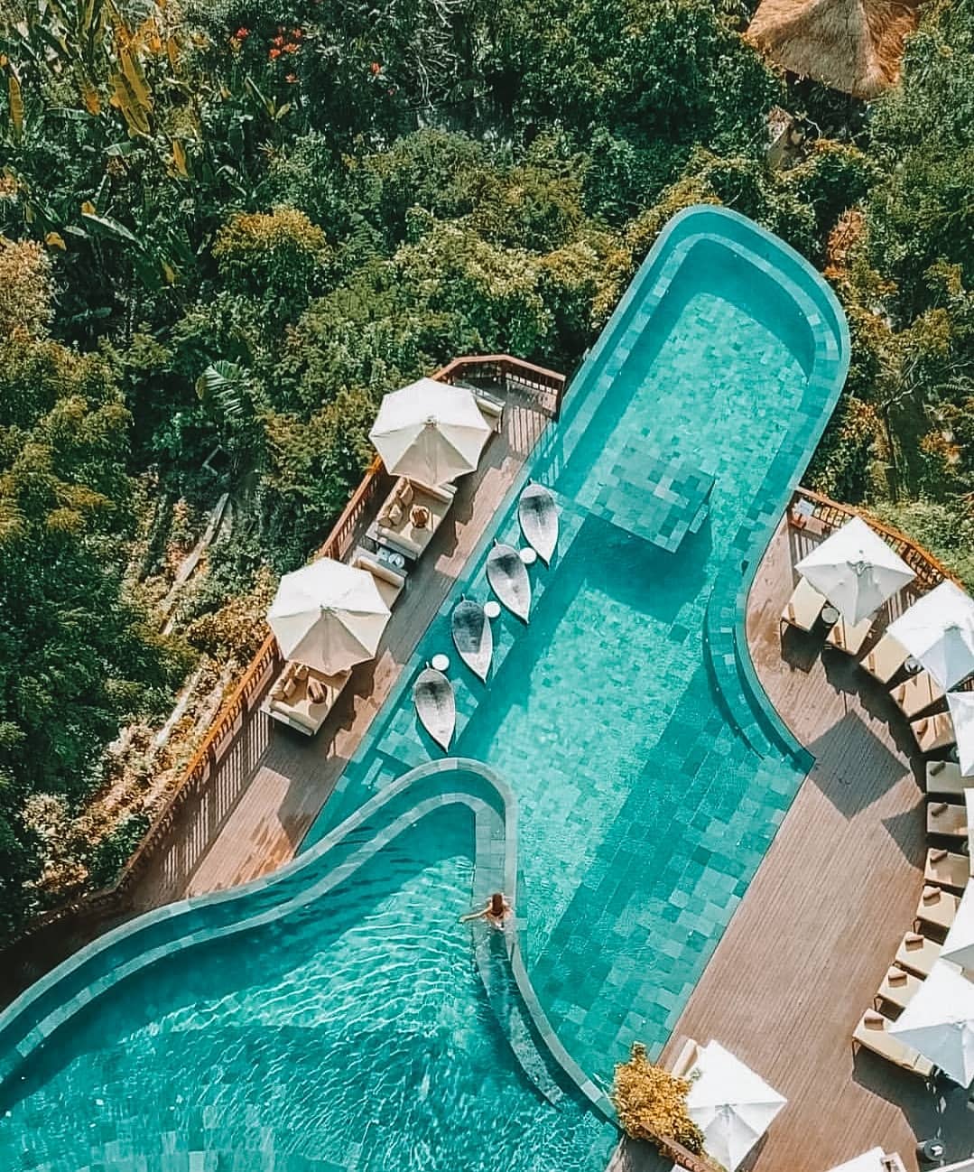 30 Most Spectacular Pools in Bali, from Above