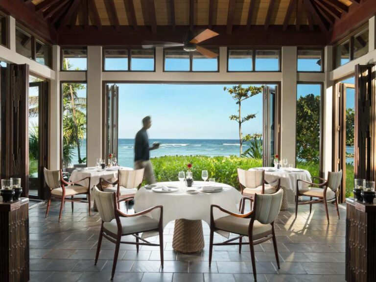 Beach Grill Restaurant at The Ritz Carlton Bali with model 768x576