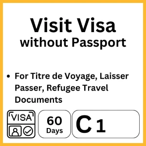 indonesia visa with titre voyage no passport