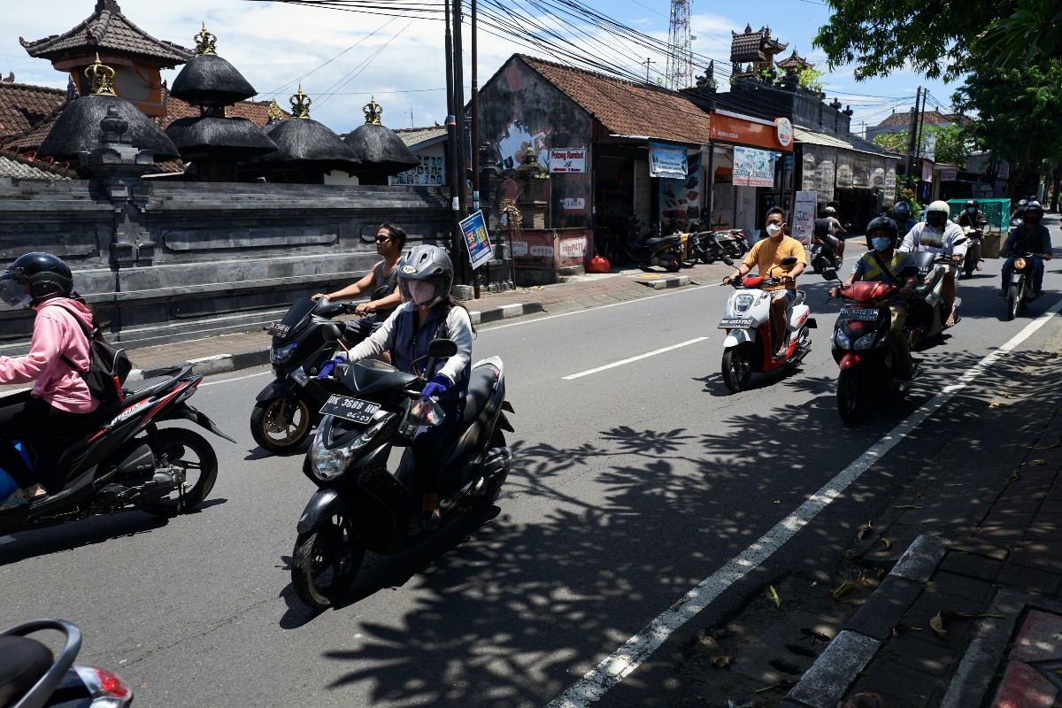 motorbike on road