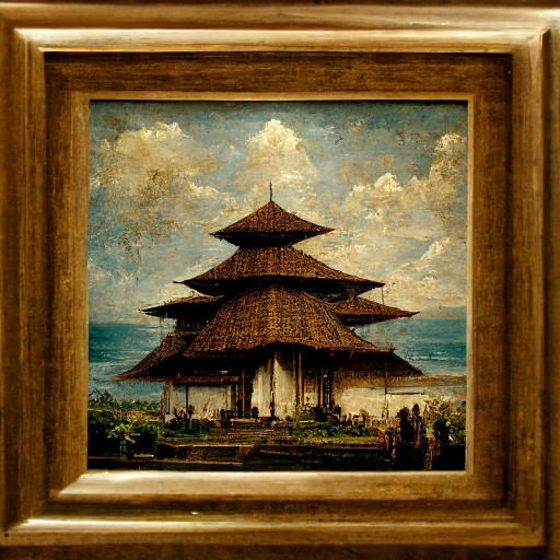 Leonardo da Vinci AI paintings Bali