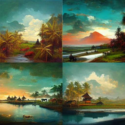 Rosa Bonheur AI painting Bali