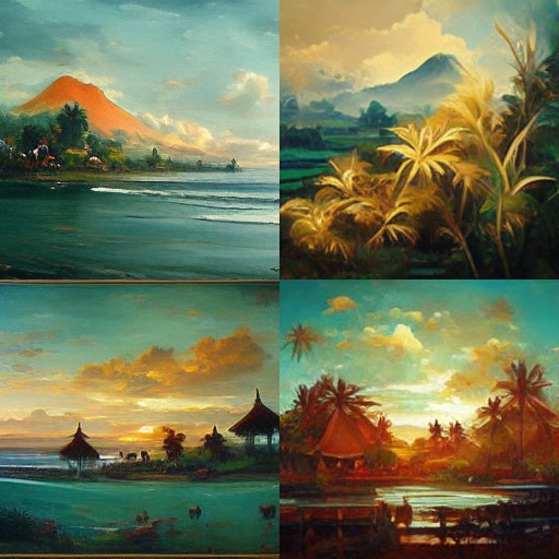 Rosa Bonheur AI painting Bali