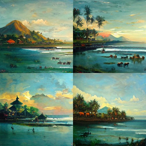 Rosa Bonheur AI painting Bali