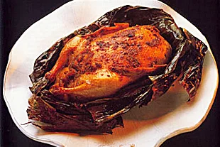 Bebek Betutu - Roast Duck In Banana Leaf. Bali Traditional Food