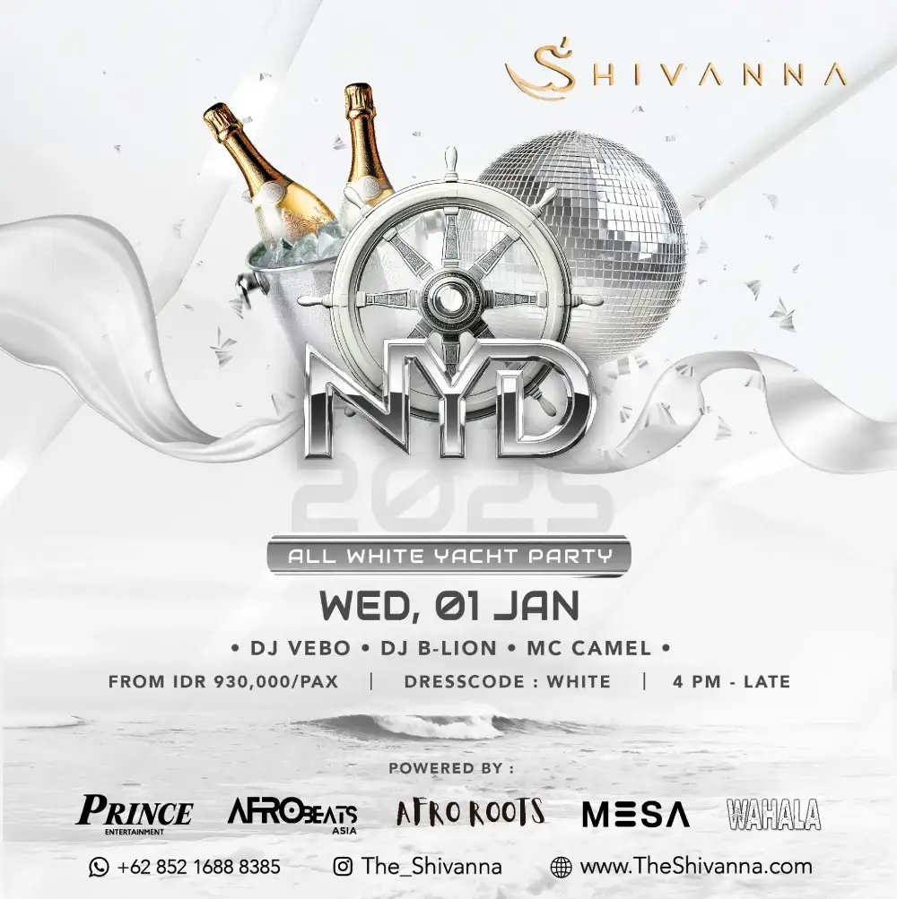 Nyd 2025 All White Yacht Party - Bali Events & Festivals